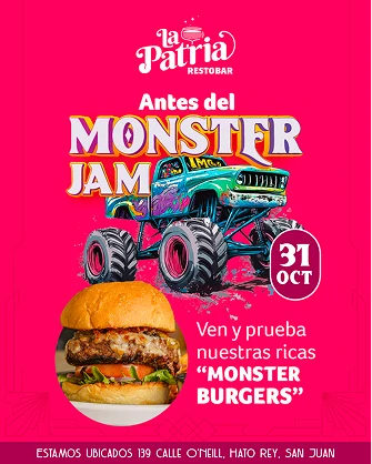 Banner Antes del Monster Jam Evento
